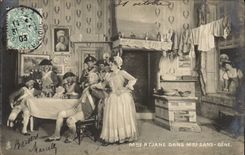 Costumes - Theater - Mrs Rejane in Mrs Without Gene - CPA