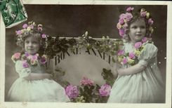 CPA Fantaisie Fantasy Bonne annee Enfants