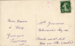 CPA Phantasie-Phantasie-Kusse des Germaine-Kindes