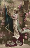 CPA Fantaisie Fantasy Femme Glorieuse Annee Militaria