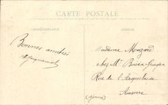 Sens CPA Statue of the Baron Thenard works of Droz