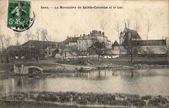Sens CPA the monastery of Sainte Dove and the lake