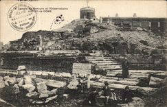 CPA Temple of Mercury and the observatory of Puy de Dome