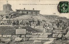 CPA Temple of Mercury and the observatory of Puy de Dome