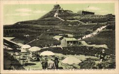 CPA Terrace of the inn of the temple of Mecure at the top of Puy de Dome