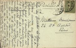 CPA Bourboule the road of the stopping