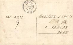 Fantaisie - Couple - Le Reve - Romantic Card With Mustached Man - CPA 