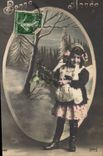 Fantaisie - Bonnee Annee - Jolie Enfante - CPA 