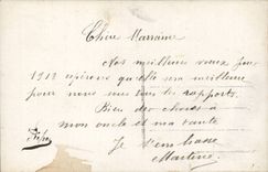 Fantaisie - Fete - Bonne Annee - Femme avec les roses - Woman in profile with swirling hairdo - CPA