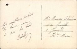 Fantasy - Young man with flowers - CPA