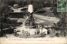Saint Etienne CPA the monument of the combatants of 1870 1871