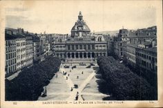 Saint Etienne CPA the place of the town hall