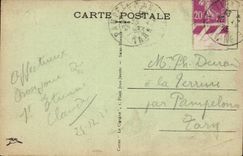 Saint Etienne CPA Places Boivin and Statue of Jeanne of arc