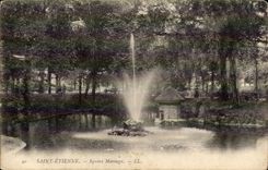 Saint Etienne CPA Public garden Marengo