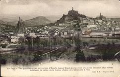 Le Puy CPA Rocher St Michel d'aiguilhe Rocher Corneille et la cathedrale