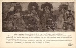 Le Puy CPA Basilique de notre Dame du Puy La fresque des arts liberaux