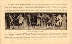 CPA Dances macabre of the chair God Second panel