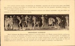 CPA Dances macabre of the chair God TRosieme panel