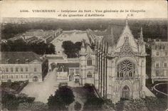 Interior Vincennes CPA of the fort View of the vault and artillery district