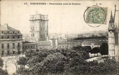 Vincennes CPA Panorama towards the keep