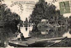 CPA Les bords de la Marne Restaurant de l'ile d'amour