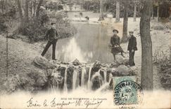 Wood of Vincennes CPA the cascade (children)