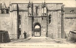 Vincennes CPA the castle the door Is known as Porte of Communication