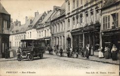 Frevent (Northern 59) CPA Street of Hesdin (automobile bus) Potter Lemaire TOP