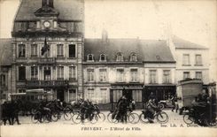 Frevent CPA the town hall Cyclists Bicycle TOP