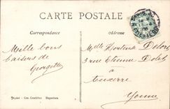 CPA Fantaise Enfant Fass Oeufs Ostern Cloche