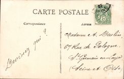 CPA Fantaise Man Easter Easter April 1st fish