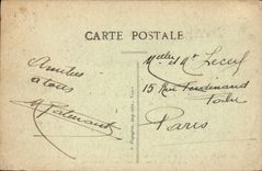 Tours CPA Palais de justice Hotel de ville et la place