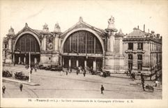 Tours CPA La gare monumentale de la compagnie d'Orleans