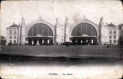 CPA Tours La gare