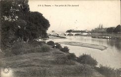 CPA Tours Vue prise de l'ile Aucard