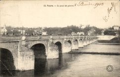 Tours - Le Pont de Pierre - CPA 