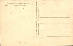 Chaumont sur Loire - Le Chateau vu du Parc - CPA 