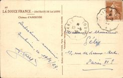Chateau d'Amboise - Chateaux de la Loire - La Douce France - CPA 