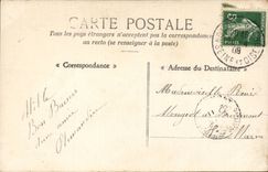 Grosse Freundschaft des kleinen Blumenstrausses des CPA Phantasie-Kind-Jungen