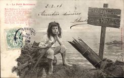 CPA Phantasie-Kind kleiner Robinson