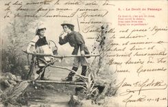 CPA Phantasie-Kindvorfahrt