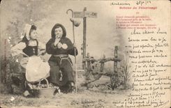 CPA Phantasie-Kind-Ruckkehr der Pilgerfahrt (Bellevue Strasse von Rom)