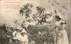 CPA Kind das Nest von Pierrots