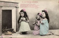 CPA Phantasie-Kind-Weihnachten unserer Babys