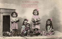 CPA Phantasie-Kind-Weihnachten unserer Babys