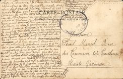 CPA Phantasie-Kavallerie gegen Infanterie