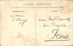 CPA Fantaisie Bonne annee Faucille Vieillard 1906