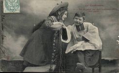 CPA Phantasie das Kindgestandnis