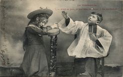 CPA Phantasie das Kindgestandnis