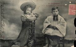 CPA Phantasie das Kindgestandnis